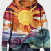 Sweatshirt Retro com Design de Raio de Sol