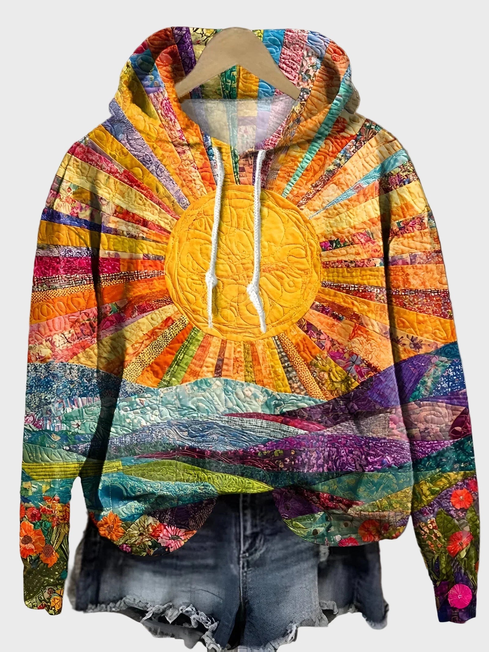 Sweatshirt com Design de Oriente