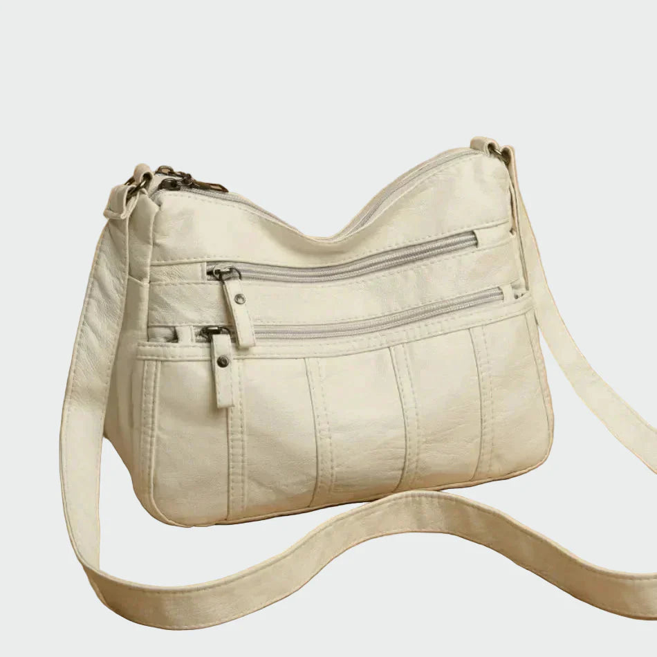 Mala de ombro de couro macio