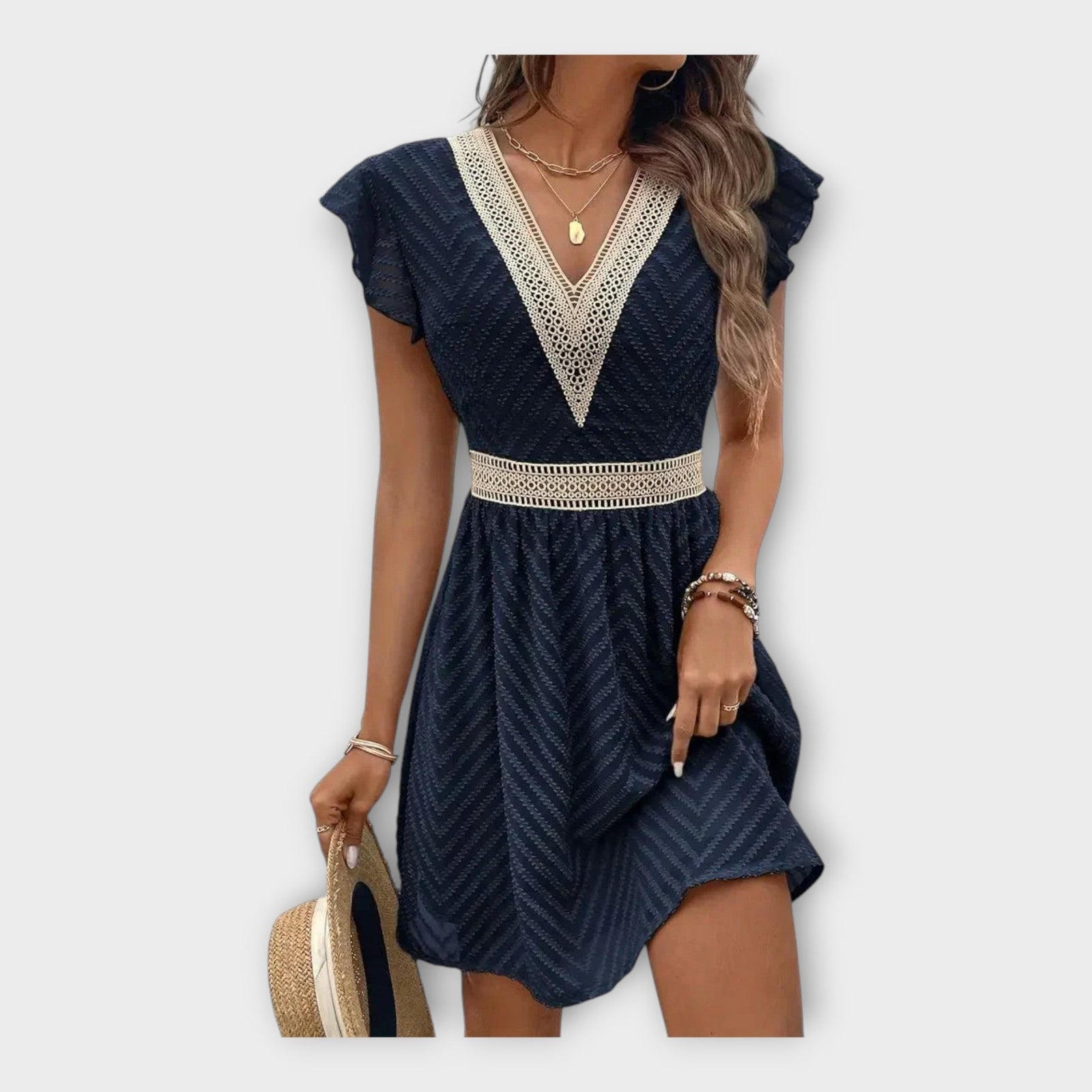 Vestido elegante com estética refinada