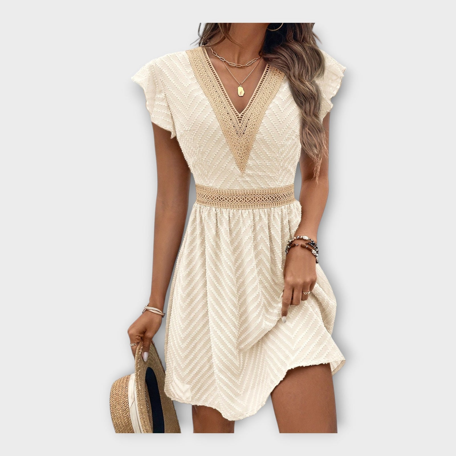 Vestido elegante com estética refinada