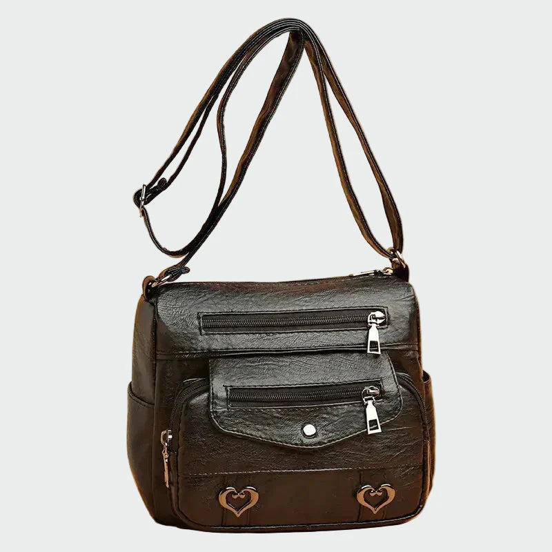 Mala de mão de couro macio