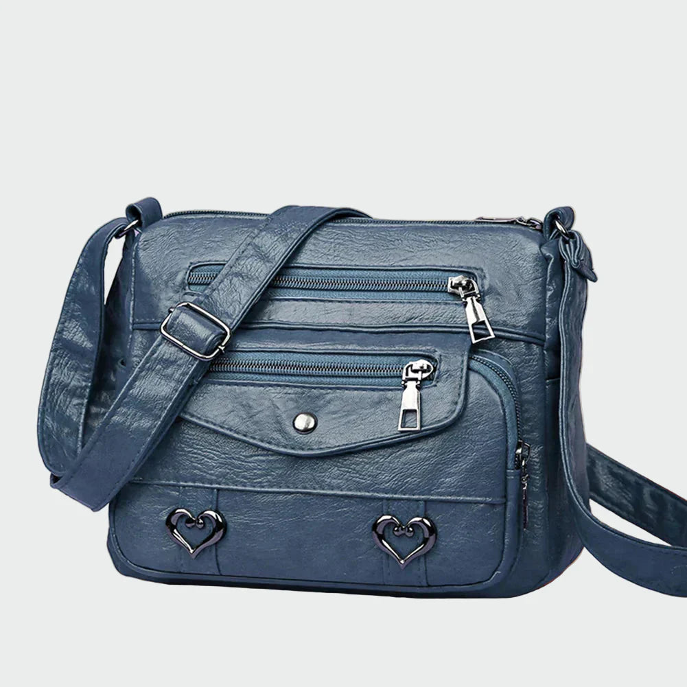 Mala de mão de couro macio