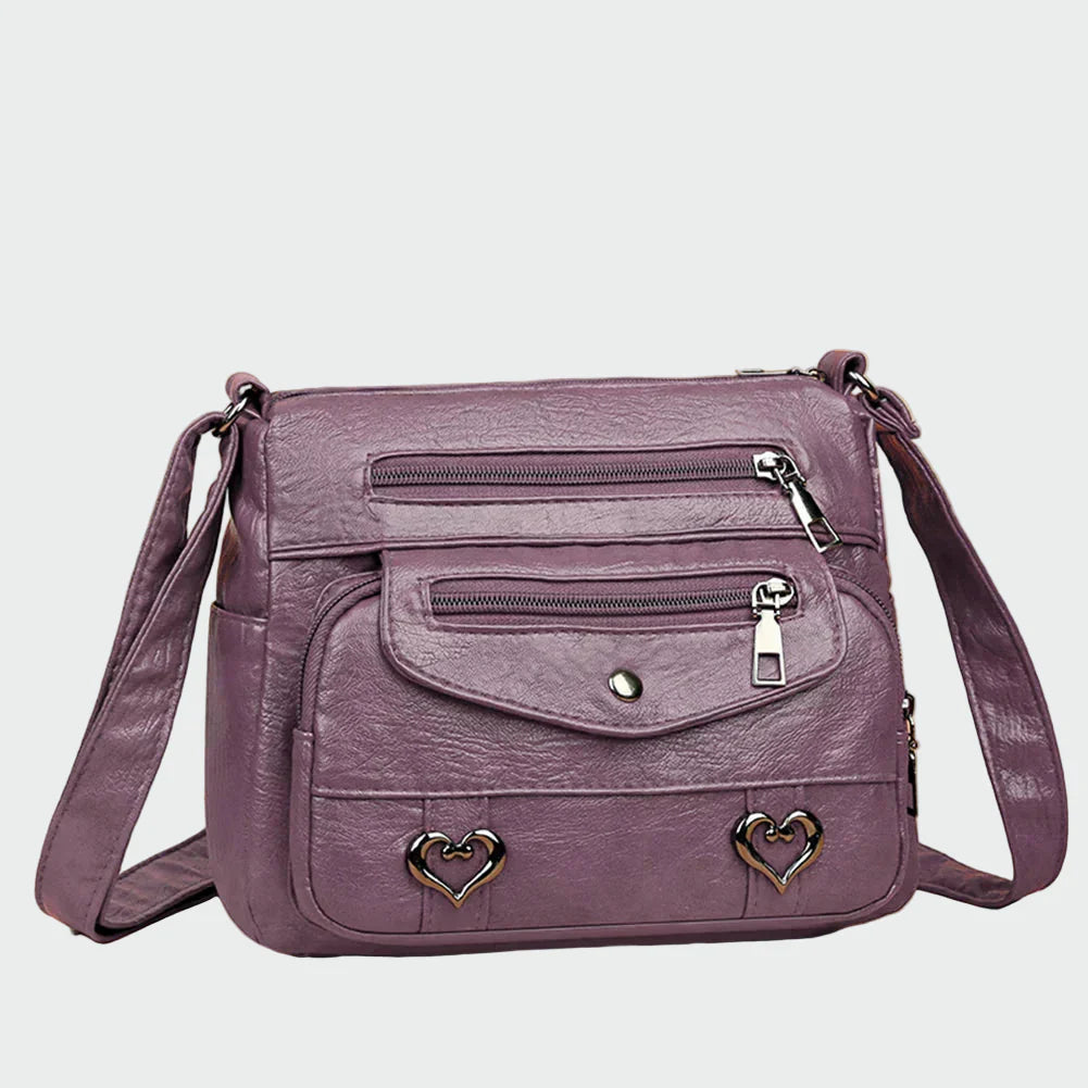 Mala de mão de couro macio